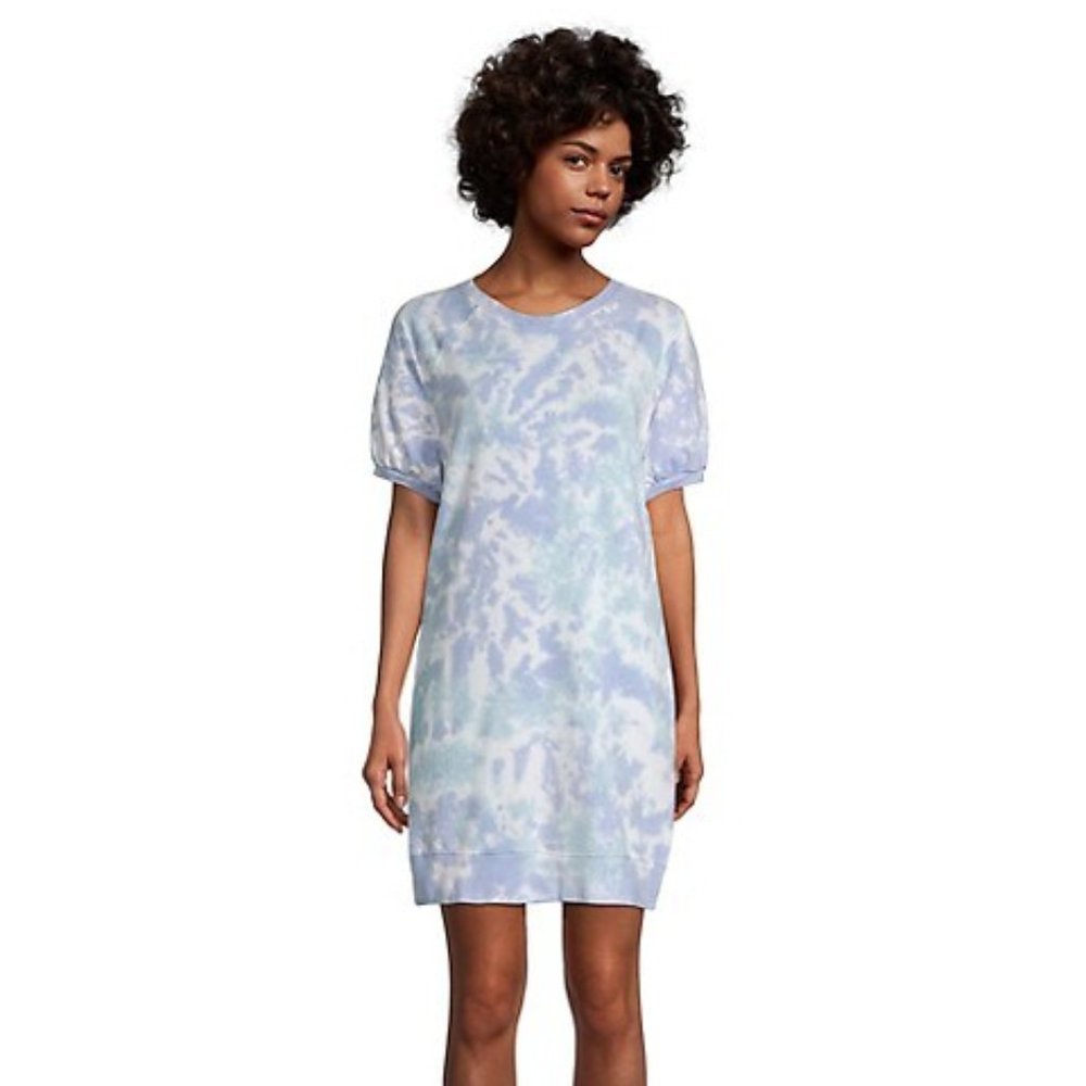 Design Lab Tie-Dye French Terry T-Shirt Dress